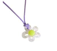 Collana con fiore in resina multicolore Catene per clavicole di lunghezza regolabile Collarchains Gioielli dolci e versatili per le donne accessorio accattivante, Misura unica, come descritto, come