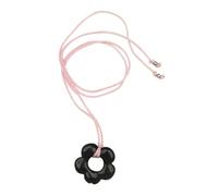 Collana con fiore nero alla moda per le donne girocollo regolabile catena clavicola gioielli che migliorano gli stili quotidiani girocolli minimalisti, Misura unica, come descritto, come descritto