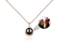 Collana con Foto Personalizzata Ciondolo Personalizzato Collana con Foto Proiettata ti Amo Collana Commemorativa Regali Personalizzati con Foto per le Donne Ragazza Nonna Anniversario di Compleanno…