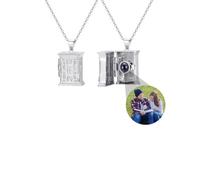 Collana con foto personalizzata, collana personalizzata con foto proiettata pendente a forma di macchina fotografica in argento sterling 925 catena con foto gioielli commemorativi regali anniversari