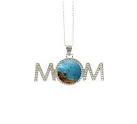 Collana con immagine di pesci oceanici scienza natura regalo per la festa della mamma per mamma, nonna, regalo di compleanno, Medio