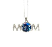Collana con immagine di pesci oceanici scienza natura regalo per la festa della mamma per mamma, nonna, regalo di compleanno, Medio