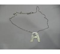 COLLANA CON LA TUA LETTERA INIZIALE 45 CM REGOLABILE NECKLACE PERSONALIZZATA B