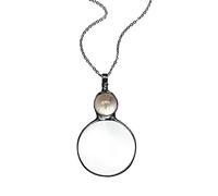 Collana con lente d'ingrandimento decorativa Monocle Collana con lente d'ingrandimento Pendente di Cristallo Collana Gioielli Catena Per Le Donne Regalo Blocco Metallo