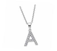 Collana Con Lettera A Lotus In Argento 925 Zirkonia JLP1958-1-A