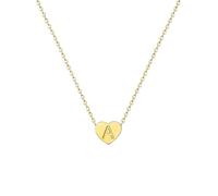 Collana con lettera adorabile realizzata con acciaio Ti resistente per un tocco unico a qualsiasi collezione o outfit (oro K)