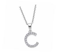 Collana Con Lettera C Lotus In Argento 925 Con Zirconia LP1958-1/C JLP1958-1-C