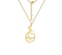 Collana con Lettera d'Angelo Ciondolo in Acciaio Inossidabile Gioielli di Moda Girocollo Accessori da Donna Regalo per Gli Amanti dell'anniversario Practical And Professional