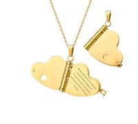 Collana con libro apribile Collana con busta nascosta personalizzata Ciondolo personalizzato a forma di libro a più strati con 6 pagine incise, gioiello significativo in acciaio inossidabile