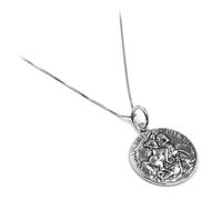 Collana con Medaglia San Giorgio in Argento