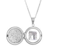 Collana con medaglione a forma di Arco di Trionfo a Parigi, Francia