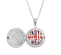 Collana con medaglione a forma di bandiera del Regno Unito, Big Ben e Union Jack, idea regalo per compleanno
