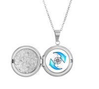 Collana con medaglione a forma di bussola intorno al nord e sud, idea regalo per