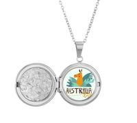 Collana con medaglione a forma di teatro dell'opera di Sydney dell'Australia e giraffa, idea regalo di compleanno