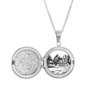 Collana con medaglione a forma di teatro dell'opera di Sydney in Australia, idea regalo di compleanno