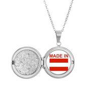 Collana con medaglione austriaco con immagine di un gioiello o regalo di compleanno