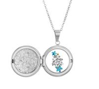 Collana con medaglione con scritta "All Stars Shine To You", idea regalo per compleanno