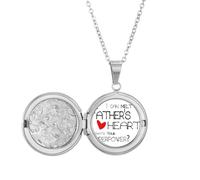 Collana con medaglione "I Can Melt My Father's Heart Best Papa Love", idea regalo per compleanno