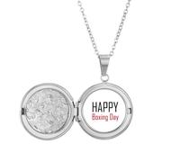Collana con medaglione per festeggiare il giorno di Santo Stefano, idea regalo di compleanno