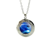 Collana con medaglione per il tempo e per tutta l'eternità, collana con ciondolo alla moda LDS mormoni, matrimoni, regali di tempio, gioielli d'arte, 25, vetro, Peridoto creato