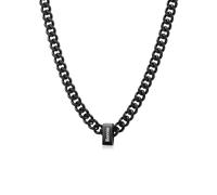 Collana con nome personalizzata da uomo - Collana con nome personalizzata in acciaio inossidabile con maglie a catena cubana per uomo: regalo per la Festa del Papà, per papà, marito o figlio (1 nome)