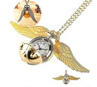Collana con orologio da tasca Boccino d'oro - Gioielli vintage 3D di Harry Potter