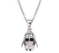 Collana Con Pendente 3D In Argento Sterling Di Darth Vader 18" Di Star Wars