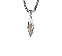 Collana con pendente a cuore in oro e argento per donna "," Catena per clavicola con rilevamento avanzato, roba alla moda, regali per compleanno e donna