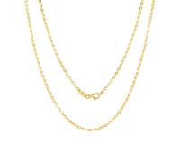 Collana Con Pendente In Catena Rolo Rotonda In Oro Giallo 10K Da 2Mm 24"