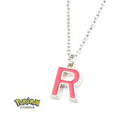 Collana Con Pendente In Smalto Del Team Rocket "R"