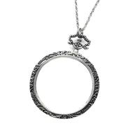 Collana Con Pendente Lente D'Ingrandimento In Vetro Regalo