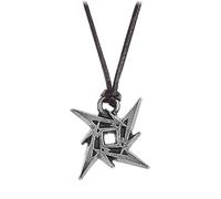 Collana Con Pendente Metallica Ninja Star Alchemy Rocks - Taglia Unica