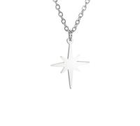 Collana con pendente stella polare per le donne in acciaio inossidabile minimalista girocollo collana gioielli di moda clavicola catena regalo