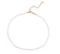 Collana con perle di imitazione retrò con collana ad anello, elegante anello fatto a mano, unisex, per uomini e donne, supporto per ciondoli (A, taglia unica), resina, Senza Gemstone