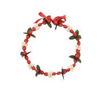 Collana con perline a forma di noce e conchiglia, regolabile, per feste a tema e decorazione della casa, delicata sulla pelle, gioiello per festival, One Size, come descritto, come descritto