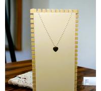 Collana con Perline Cuore color Oro con Incisione del nome Gratis San Valentino