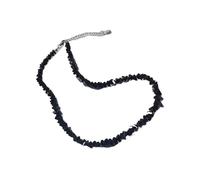 Collana con perline di vetro sfaccettato scintillante elegante gioielli regolabile catena braccialetto per le donne regalo collana regolabile con perline di vetro, E, come descritto, come descritto