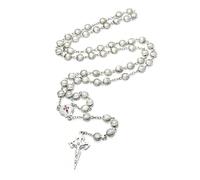 Collana con perline e conchiglie alla moda, gioielli versatili per esprimere la tua fede e la tua persona con questo accessorio alla moda regalo religioso elegante conchiglie perline collana da
