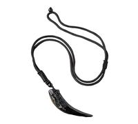 Collana con pietra di ossidiana, ciondolo in di ossidiana, gioielli con pietre preziose naturali per la guarigione dei chakra della rabdomanzia, Refer to description, , Unisex