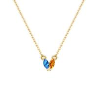 Collana con pietra natale personalizzata per donna, collana con pietra natale in argento sterling per la festa della mamma, delicato regalo di gioielleria per la mamma e la nonna