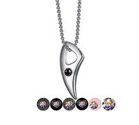 Collana con proiezione di foto personalizzata Ciondolo a cerchio da uomo 100 lingue Ti amo Collana Gioielli commemorativi Ciondolo Festa del papà Compleanno Regalo romantico per uomo Fidanzato Marito