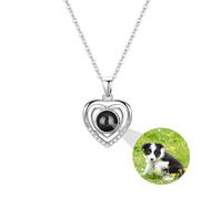 Collana con proiezione personalizzata con foto collana con ciondolo a forma di cuore personalizzato con foto collane “Ti amo” Gioielli personalizzati con ritratto Regali per donne mamme fidanzate