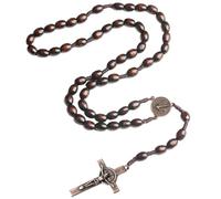 Collana con rosario cattolico, collana a croce cattolica, collana con rosario di cristo, collana da preghiera ortodossa, collana da uomo con perle e rosari