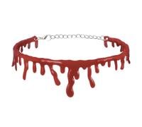 Collana con sangue di Halloween, gioiello gotico per feste in costume da vampiro, imitazione sanguinante, gioiello per cosplay, performance, vacanze, giochi di ruolo, eventi a tema, palcoscenico