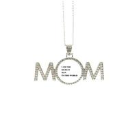 Collana con scritta "I Am The Richest Man" Art Deco Fashion per la festa della mamma, regalo per mamma, nonna, regalo di compleanno, Medio