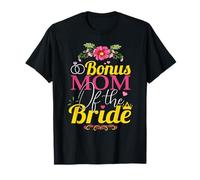 Collana con scritta in lingua inglese "Mom of the Bride" (lingua italiana non garantita) Maglietta