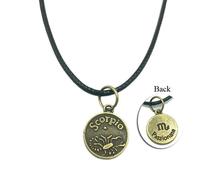 Collana con segno zodiacale catena ciondolo Bronzo Oroscopo Collanina Zodiaco