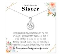 Collana con simbolo dell'infinito, regalo per donne, compleanno, Natale, San Valentino, festa della mamma, mamma, moglie, nonna, neomamma, sorella, cane, mamma, zia, matrigna, suocera, cognata