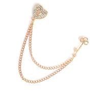 Collana con spilla in metallo, facile da abbinare, accessorio alla moda per i giovani, per l'uso quotidiano, idea regalo elegante, One Size, come descritto