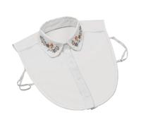 Collana con strass da donna | Accessorio Scintillante ed elegante | Collo staccabile con strass - per feste di incontri in ufficio camicetta, Se référer à la description, riferimento alla